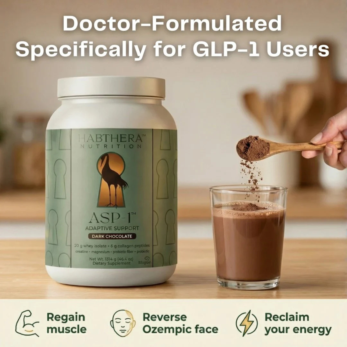 Habthera ASP-1 Protein — Doctor-Formulated for GLP-1 Users